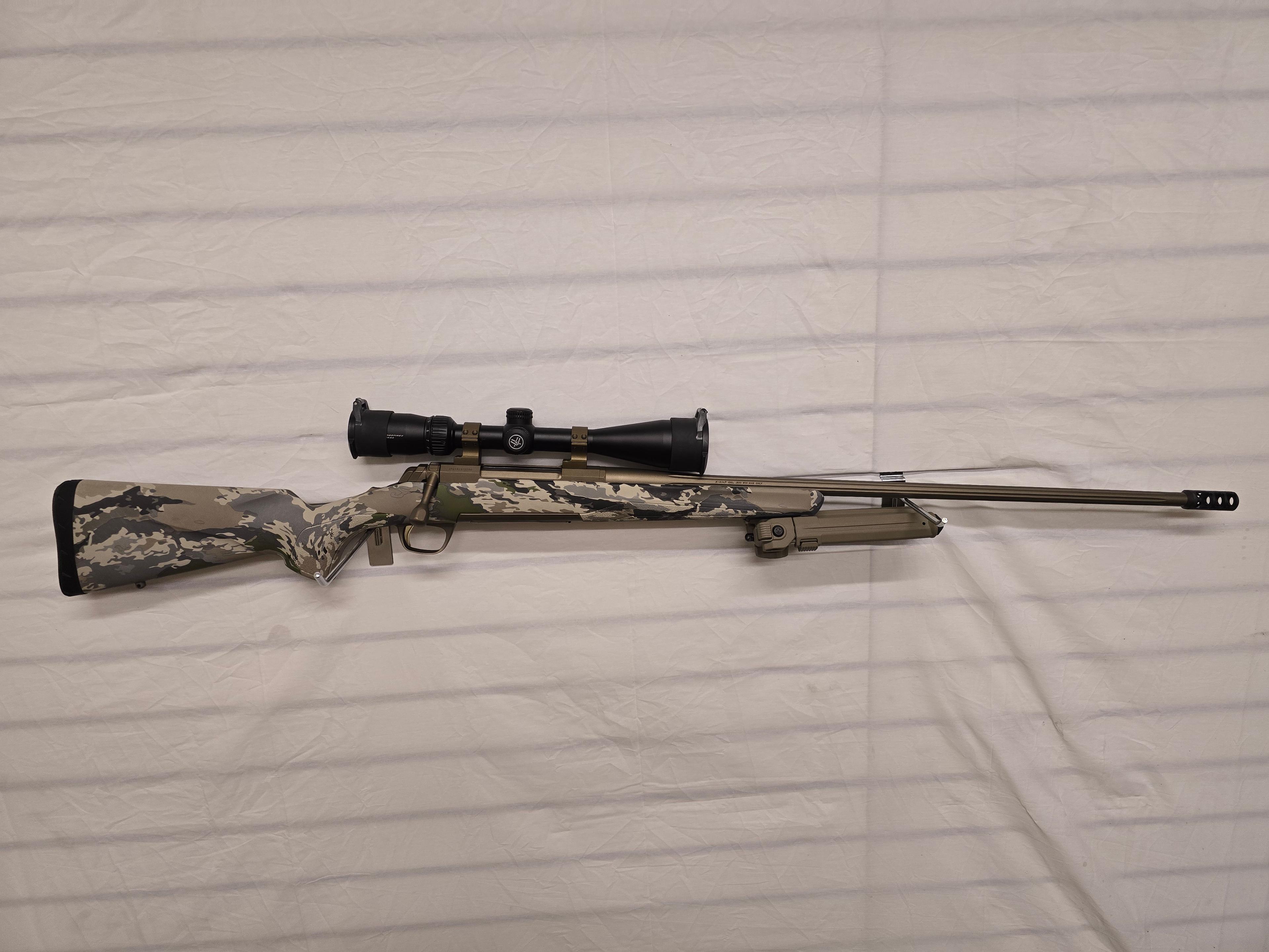 Photo of Browning xbolt 300 win mag w/ scope and bi-pod