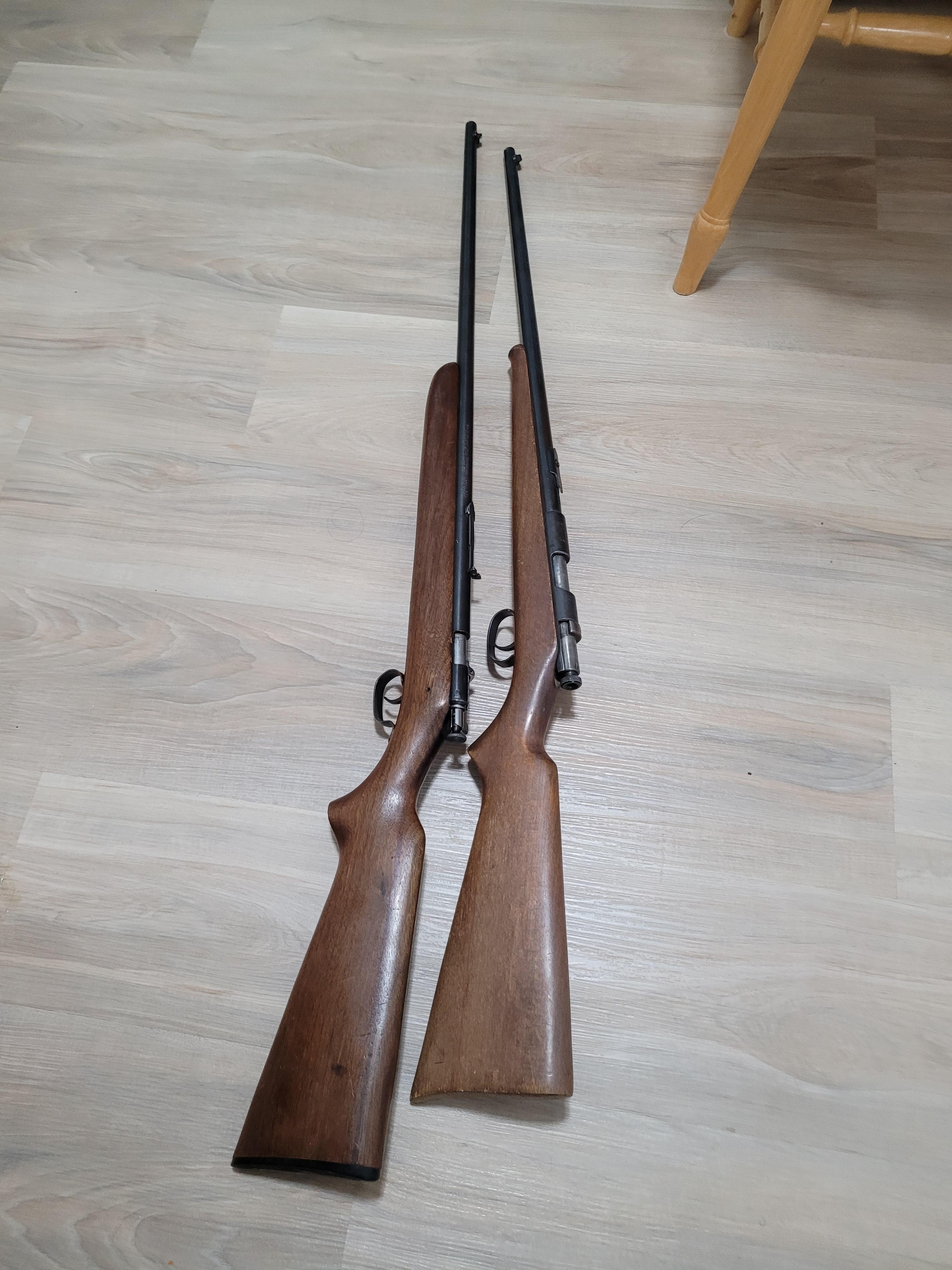 Photo of 2 single shot 22 rifles