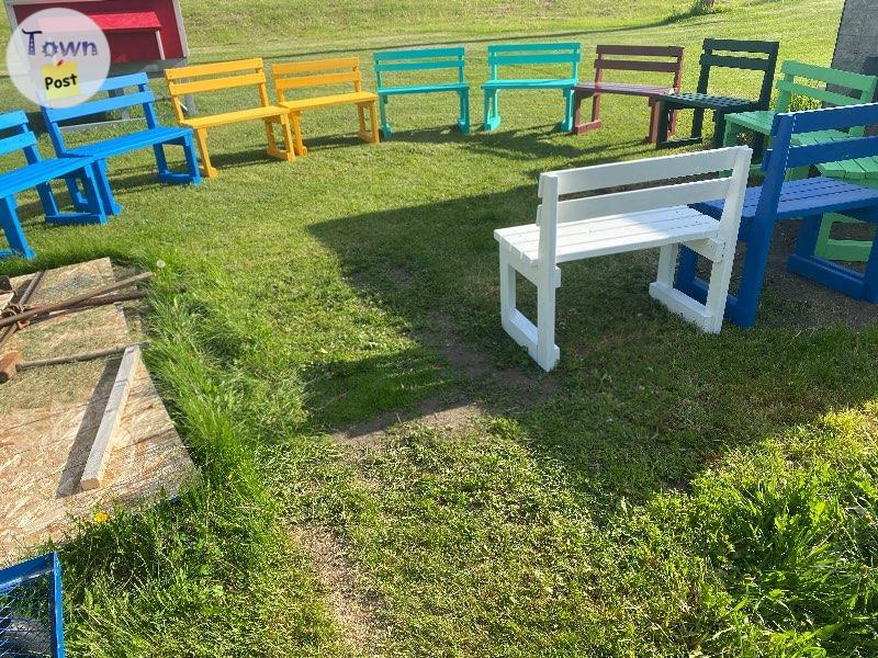 Photo of Selection of coloured benches ... $50 each