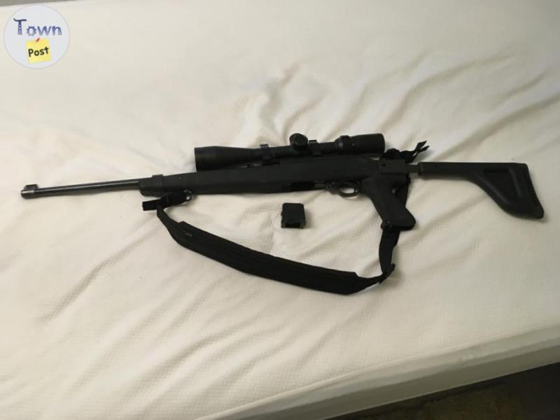 Photo of Ruger 10/22 with folding tactical stock