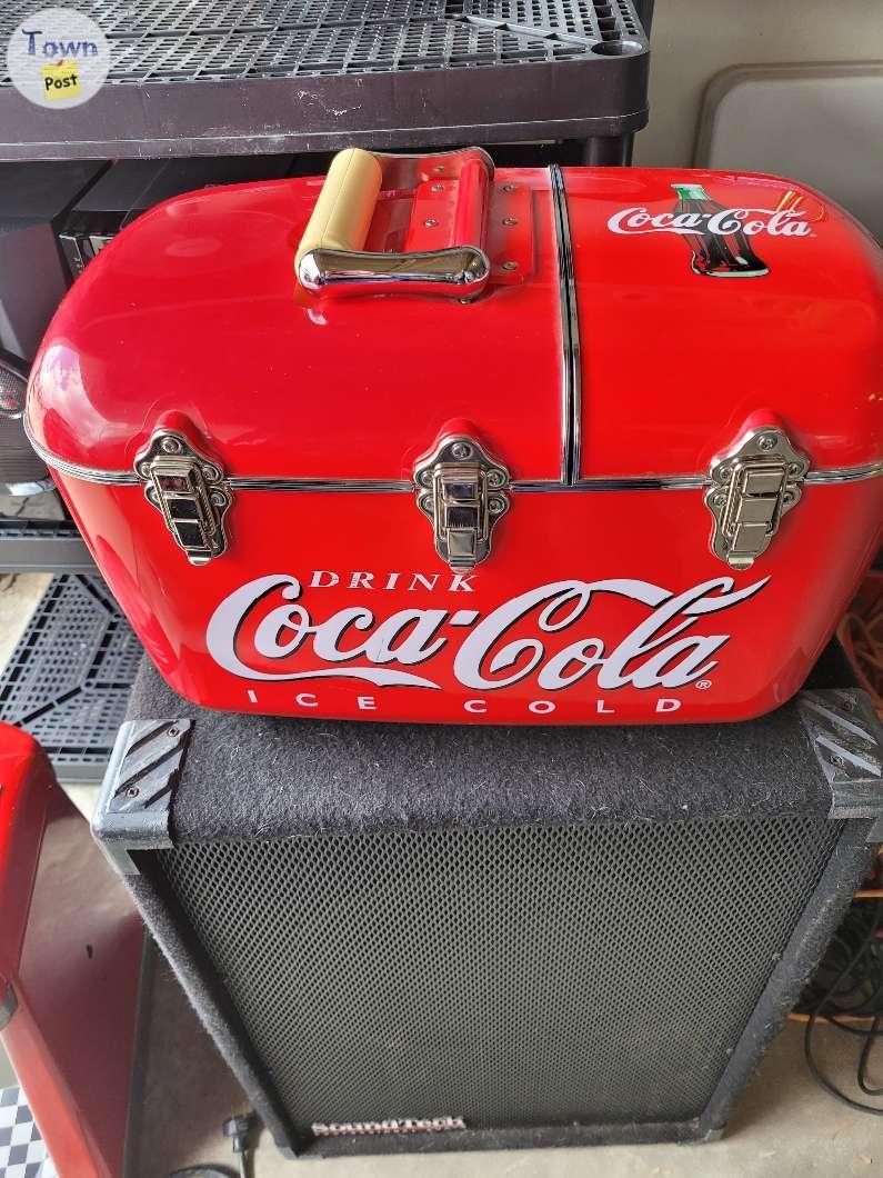 Photo of SUPER RARE COCA-COLA COOLBOX COOLER AM/FM & CD PLAYER