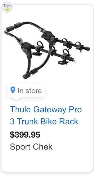 Photo of Thule Pro 3 Trunk Bike Rack