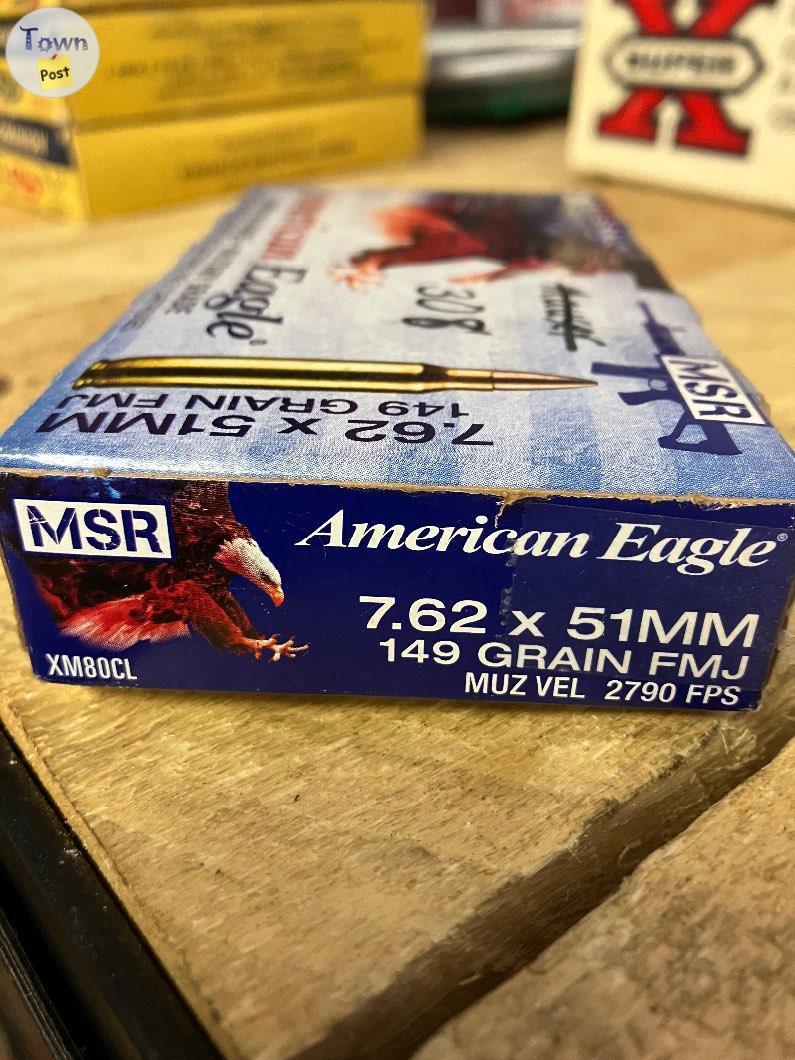 Photo of American Eagle .308 FMJ 149 grain.