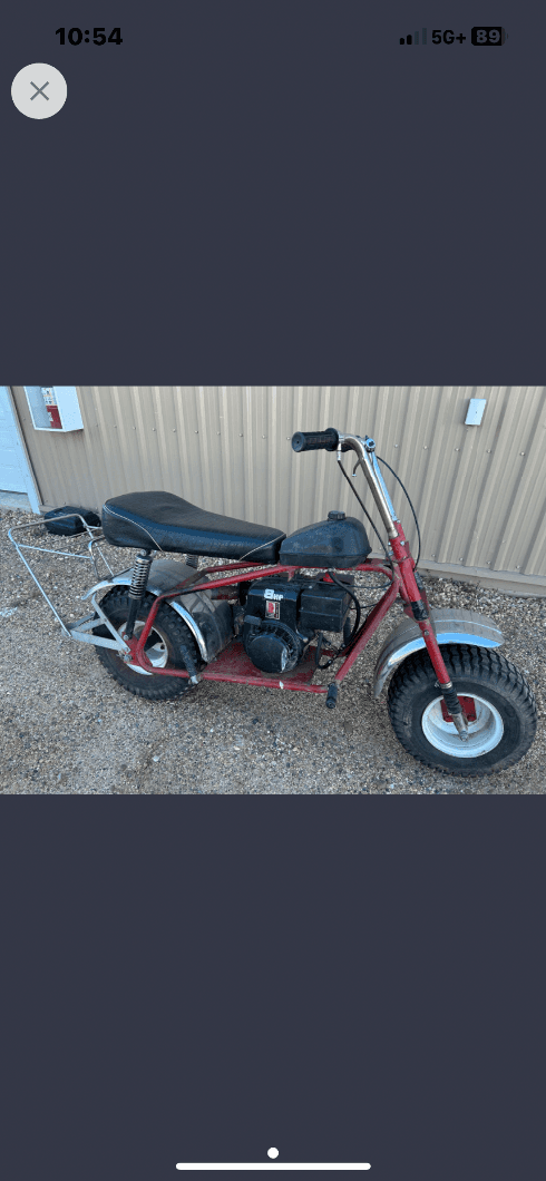 Photo of Super Bronc, vintage minibike, $799.